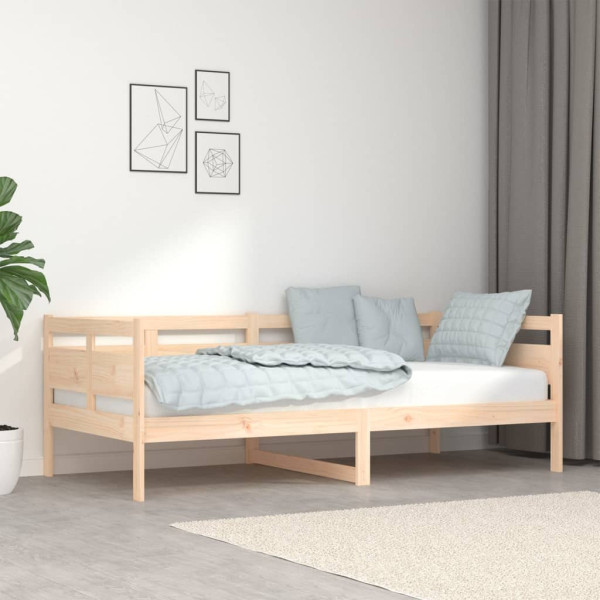 Sofá cama madera maciza de pino 90x190 cm D