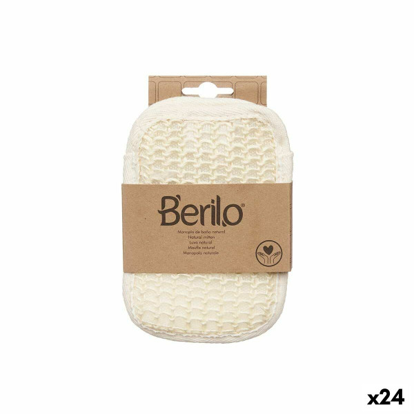 Manopla de Baño Blanco Beige (24 Unidades) D