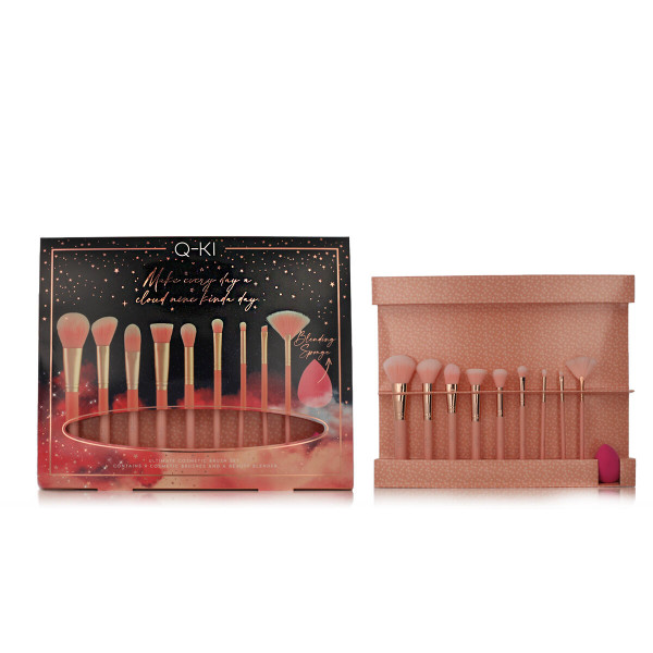 Conjunto de pincéis de maquiagem de 9 peças Q-KI Cosmetics D