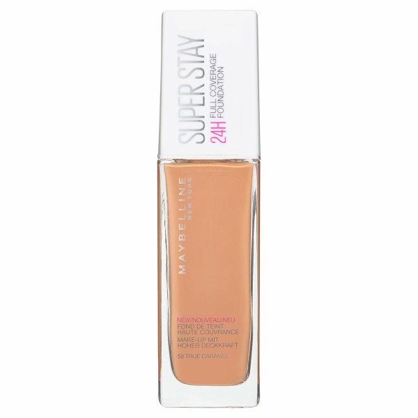 Maybelline Superstay Fluid Foundation Full Coverage 58-True Caramelo (Recondicionado A+) D