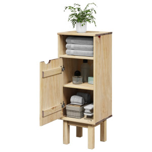 Mueble de baño OTTA madera maciza de pino 35x30x90 cm D