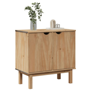 Mueble de recibidor OTTA madera maciza de pino 75x40x75 cm D