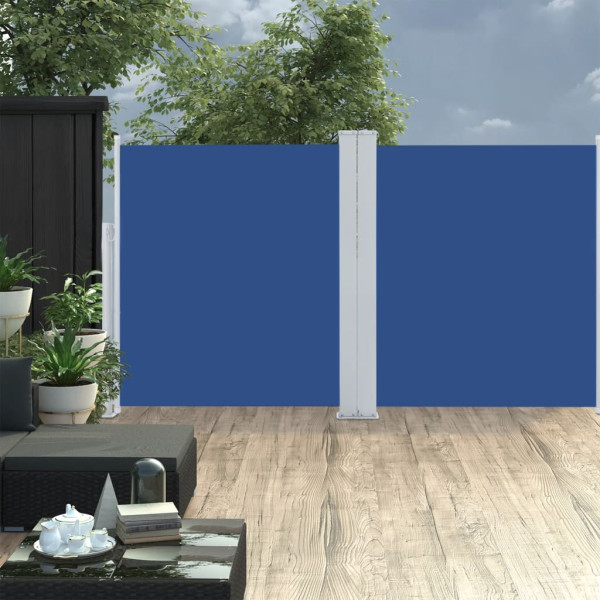 Toldo lateral retrátil azul 170x600 cm D