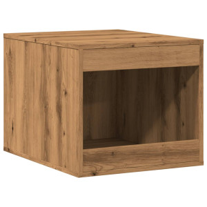 Mueble arenero para gatos madera roble artisian 47x59x42 cm H