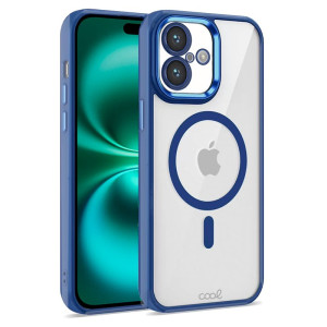 Carcaça COOL para iPhone 16 Mais magnético Borde marinho D