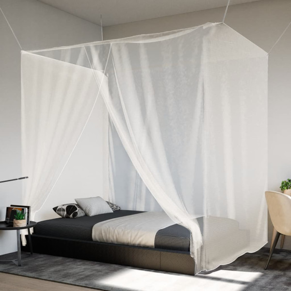 Mosquitera colgante 156 malla blanca 220x150x180 cm D