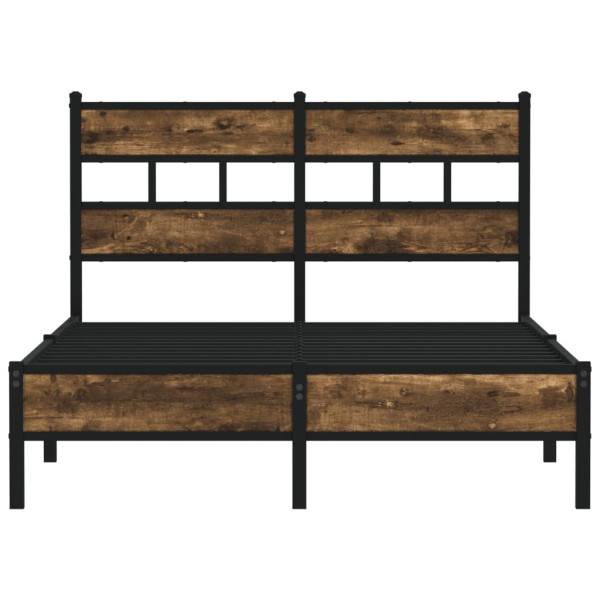 Cama sem colchão com cabeceira 120x200 cm carvalho sonoma M 4