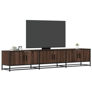 Mueble para TV madera de ingeniería marrón roble 210x35x41 cm D