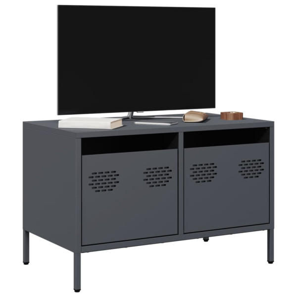 Mueble para TV acero laminado en frío antracita 68x39x43.5 cm D