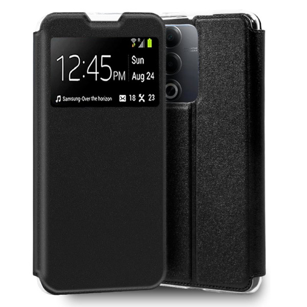 Funda COOL Flip Cover para Oppo A80 5G Liso Negro D