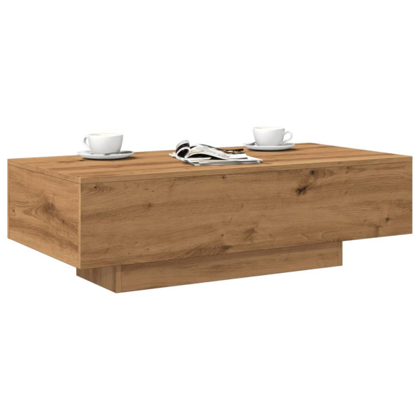 Mesa de centro madera ingeniería roble artisan 100x49.5x31 cm D