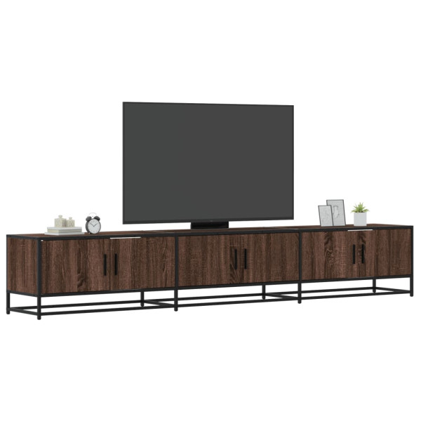 Mueble para TV madera de ingeniería marrón roble 240x35x41 cm D