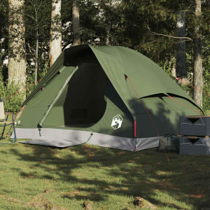 Tenda Iglu Verde Oliva Impermeável para 2 Pessoas D