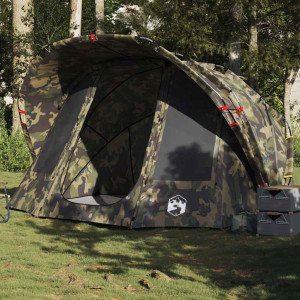 Tenda de pesca para 5 pessoas camouflage impermeável D