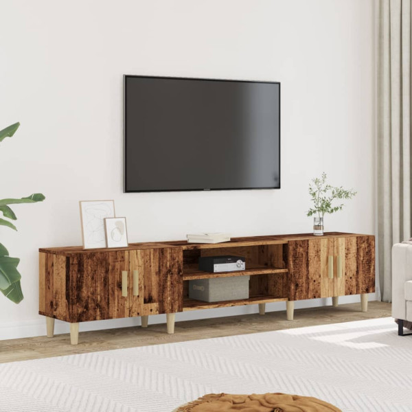 Mueble de TV madera ingeniería madera envejecida 180x31.5x40 cm D