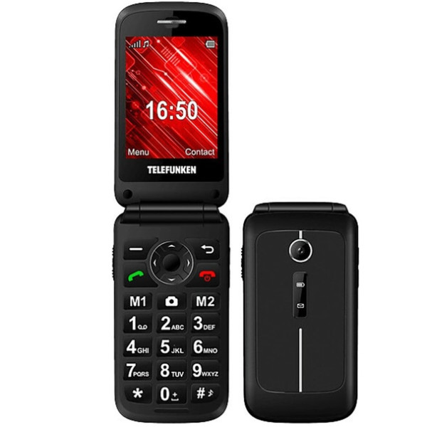 Teléfono móvil telefunken s430 para personas mayores/ negro D