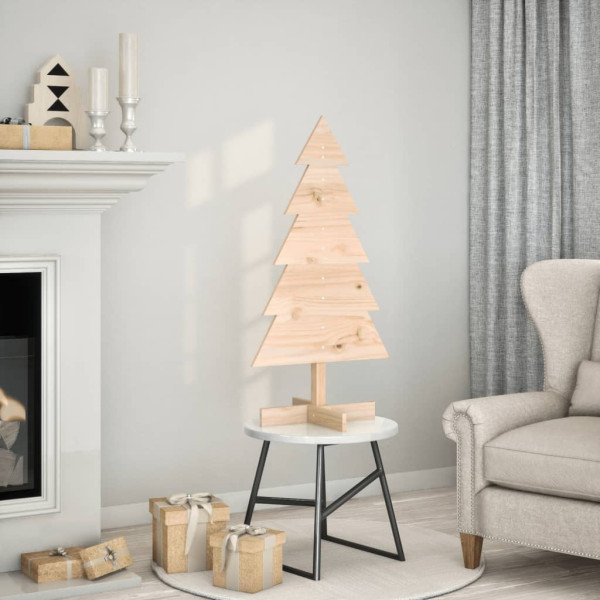 Árbol de Navidad de madera de adorno madera maciza pino 100 cm D