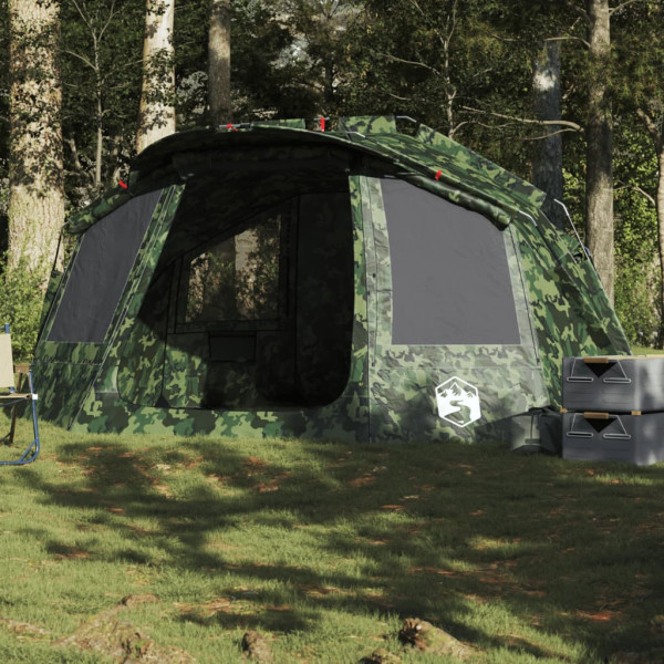 Tenda de pesca para 5 pessoas camouflage impermeável D