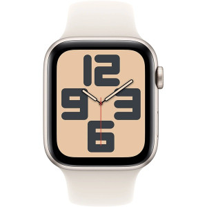 Apple Assista SE 2024 GPS 40mm faixa de esporte branco S/M branco D