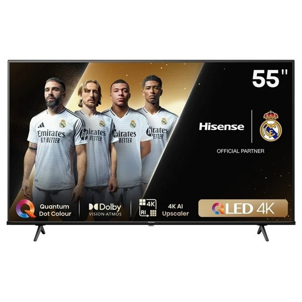 Smart TV HISENSE 55'' QLED UHD 4K 55E7NQ negro D