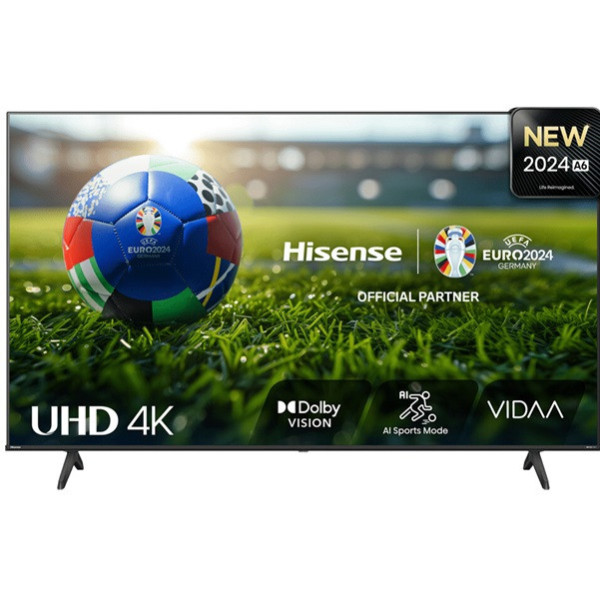 Smart TV HISENSE 65" QLED 4K UHD 65A6N negro D