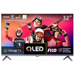 Tv chiq 32pulgadas l32qm8t qled fhd google tv hdmi usb D