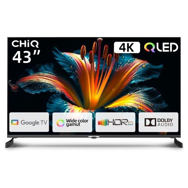 Tv chiq 43pulgadas qled u43qm8v 3840 x 2160 google tv hdmi usb D