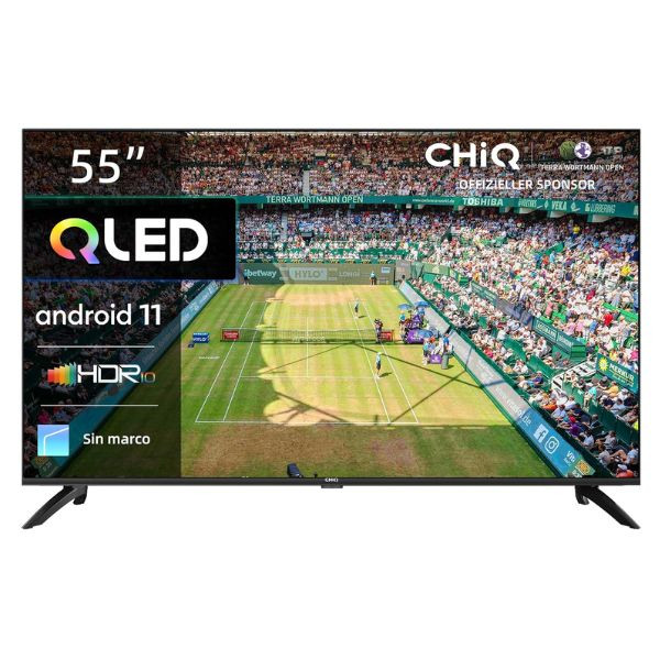 Tv chiq 55pulgadas qled u55qg7v 4k uhd android tv hdmi usb D