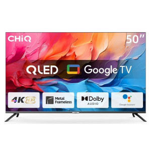 Tv chiq 50pulgadas qled u50qm8v 4k google tv hdmi usb D