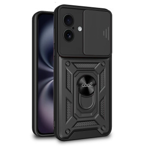 Carcaça COOL para iPhone 16 Anel duro preto D