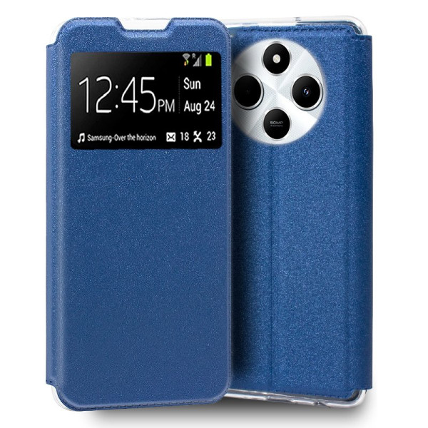 Funda COOL Flip Cover para Xiaomi Redmi 14C Liso Azul D