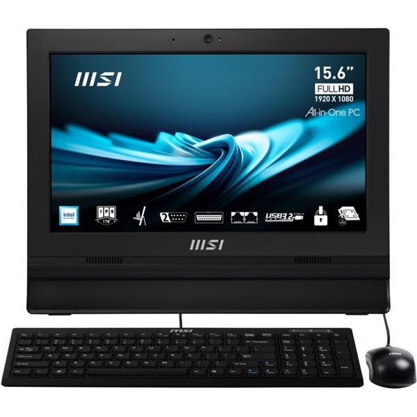 MSI AIO PRO 15" Intel N100 4GB RAM 256GB AP162T-007XES negro D