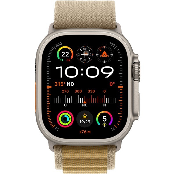 Apple Watch Ultra 2 2024 LTE 49mm titanio natural loop alpine M canela D