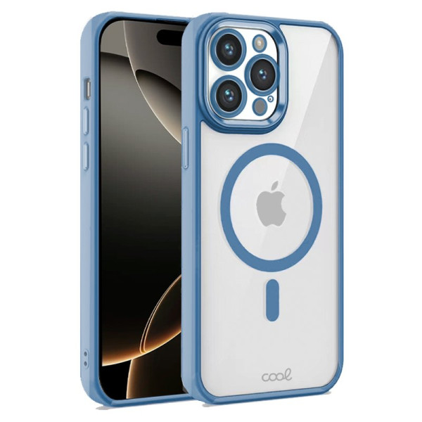 Carcaça COOL para iPhone 16 Pro Magnética Borde Celeste D