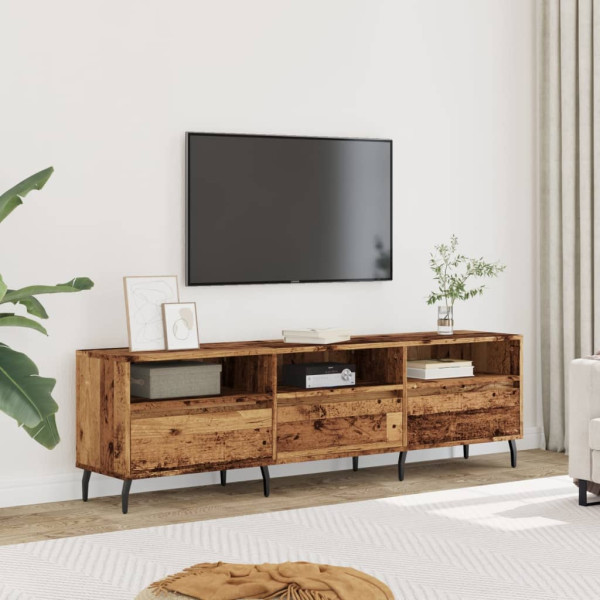 Mueble de TV madera ingeniería madera envejecida 150x30x44.5 cm D