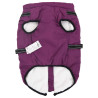 Abrigo para perro con arnés impermeable reflectante 5XL morado 5