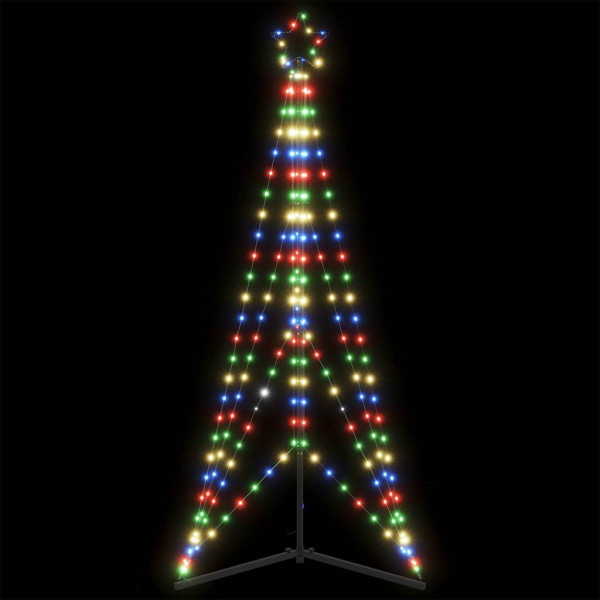 Luzes de árvore de Natal 363 LEDs coloridos 182 cm D