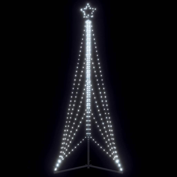 Luzes de árvore de Natal 525 LEDs brancos frios 302 cm D