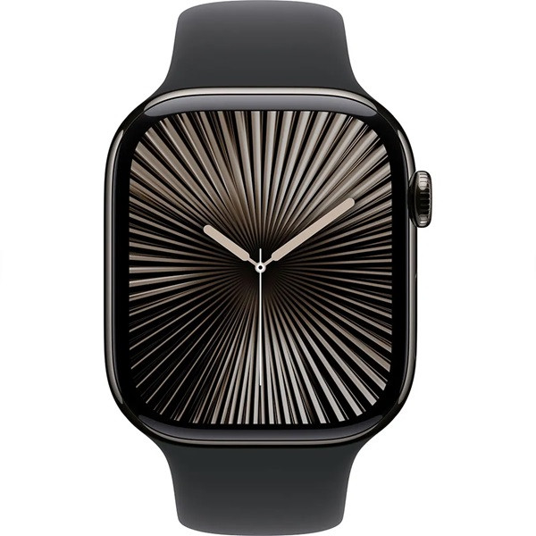 Apple Assista Série 10 LTE 46mm Titânio Preto Pulseira Esportiva M/L Preto D