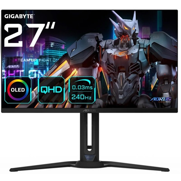 Monitor de jogos GIGABYTE AORUS 27" OLED FO27Q2 preto D