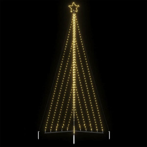 Luces para árbol de Navidad 570 LEDs blanco cálido 399 cm D