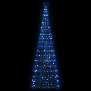 Árbol de Navidad cono de luz 550 LEDs azul 304 cm D