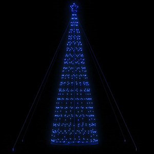 Árbol de Navidad cono de luz 1534 LEDs azul 503 cm D