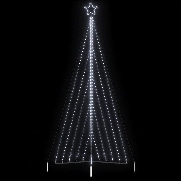 Luces para árbol de Navidad 570 LEDs blanco frío 399 cm D