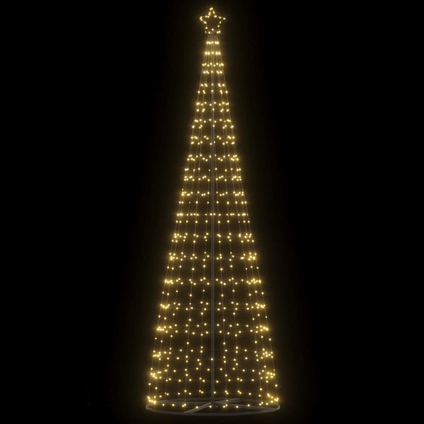 Árbol de Navidad cono de luz 550 LEDs blanco cálido 304 cm D