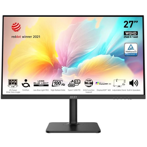 Monitor msi 27pulgadas md272qxp ips wqhd hdmi dp aa mm D