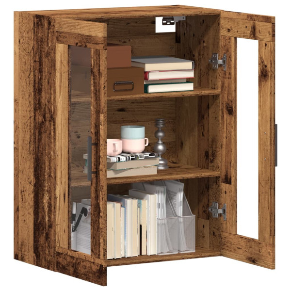 Aparador de madera de ingeniería envejecida 69.5x34x90 cm D