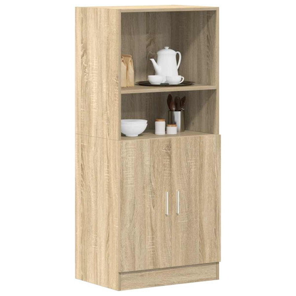 Mueble de cocina madera ingeniería roble sonoma 57x41.5x131.5cm D