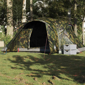 Família tenda igloo 6 pessoas camuflagem impermeável D