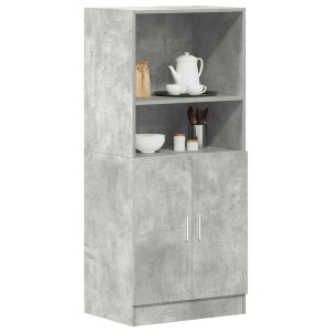 Mueble cocina madera ingeniería gris hormigón 57x41.5x131.5 cm D